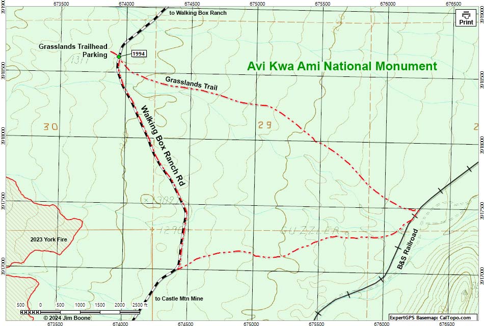 Christmas Tree Pass Road Map