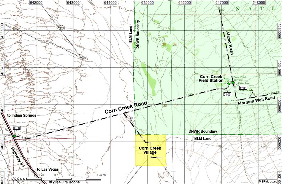 Corn Creek Road Map