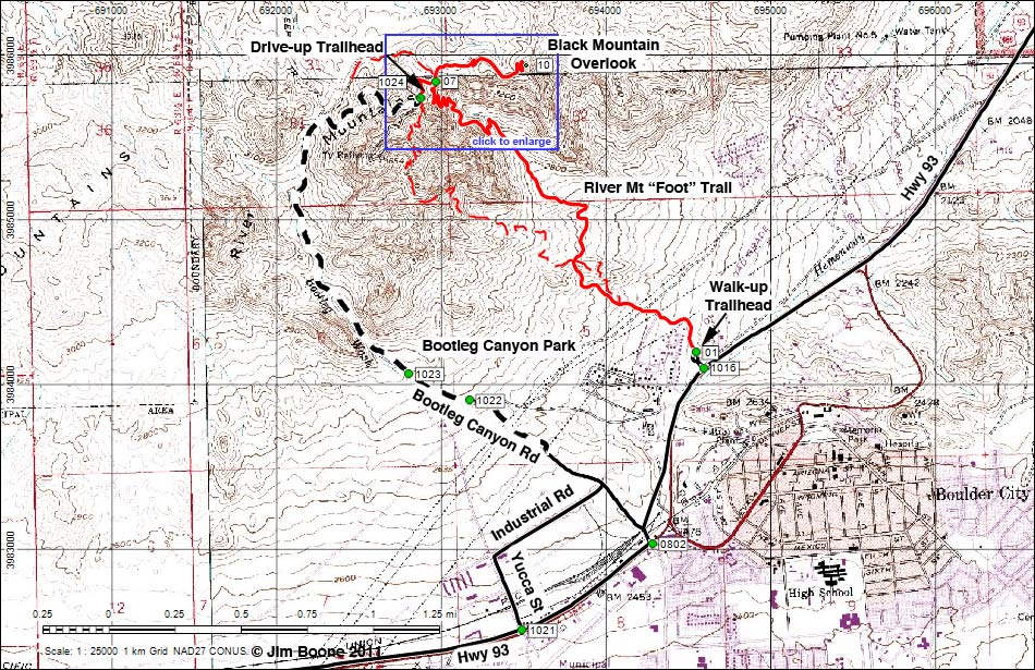 Black Mountain Trail -- Overview Map