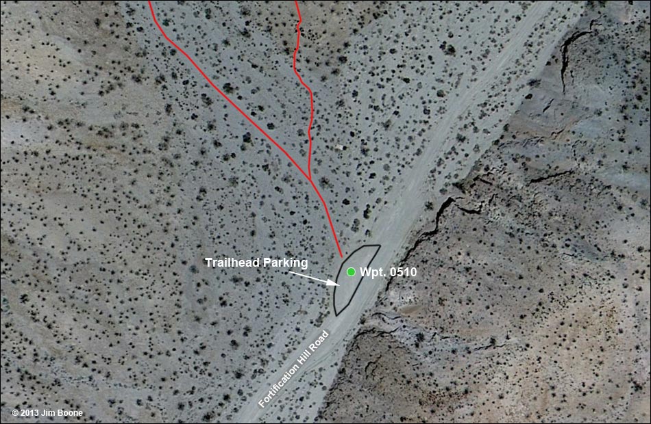 Fortification Hill Trailhead Map