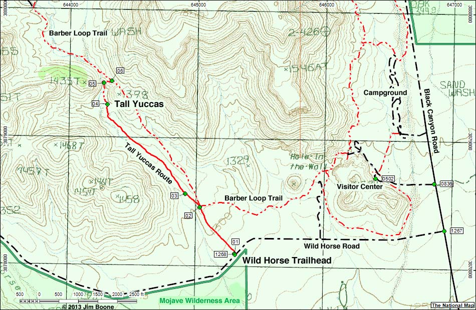 World's Tallest Yucca Map