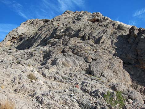 Toe of North Ridge along Alexander Rd (view W)