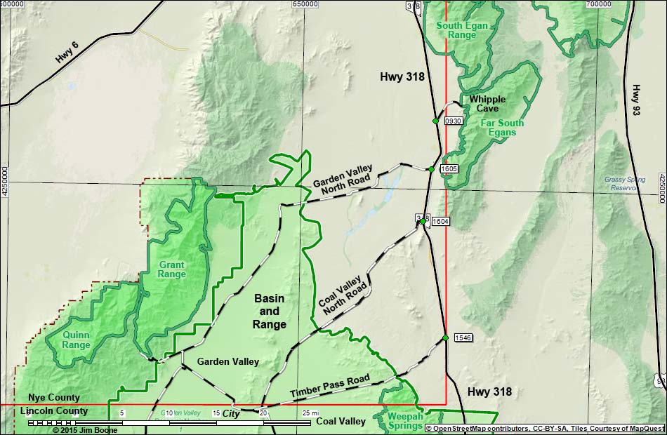 Highway 318 Map -- Overview