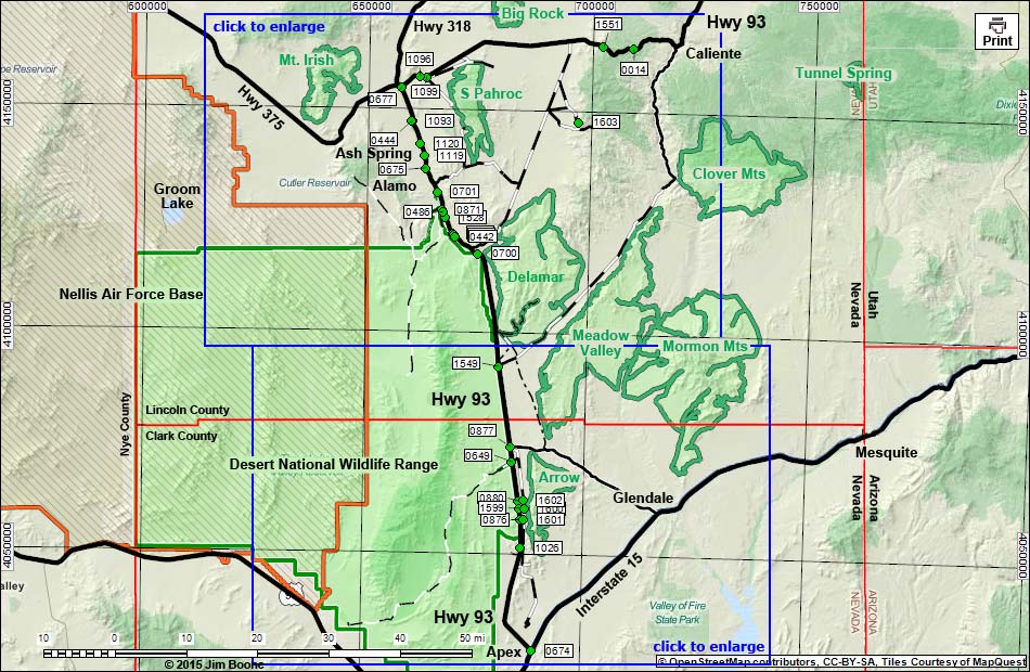 U.S. Highway 93 Map